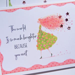 Words of Encouragement for Women, Girl Positivity card, Card for daughter, sister, mom,  Co-worker thank you, Birthday Card for Her