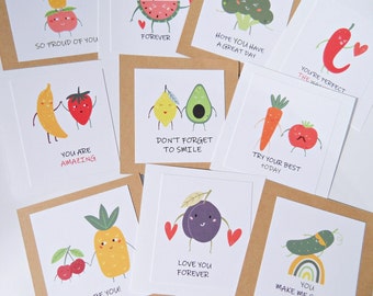 Positivity Cards for Kids, 10 Encouragement Cards, Shout out cards, Funny Lunch Note Cards, Cheer Up Cards, Be Kind Cards