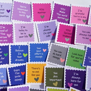 Kids Positive Affirmation Cards Set. Mindfulness gift for teens and tweens. Kids Encouragement Cards, Positivity messages, Anxiety Support