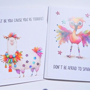 Carte de positivité pour adolescente, carte Be You, carte pour fille, soeur, maman, remerciement d'un collègue, carte d'anniversaire pour fille, carte Vous êtes formidable