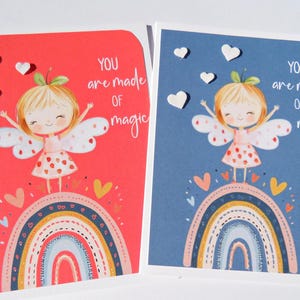 Carte d'encouragement pour fille, carte de motivation, amour de petite-fille, vous êtes fait de magie, carte d'anniversaire de petite fille, anniversaire de nièce