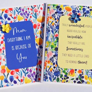 Carte pour maman, carte d'anniversaire pour maman, fille, soeur, grand-mère, reconnaissante pour vous maman, appréciation d'un ami, carte de soutien de l'amitié, mai
