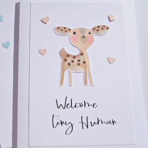 Carte de bienvenue pour bébé, Baby Shower Woodland, Félicitations de grossesse, Maman en devenir, Nouveaux parents, Impressions de crèche wdc1