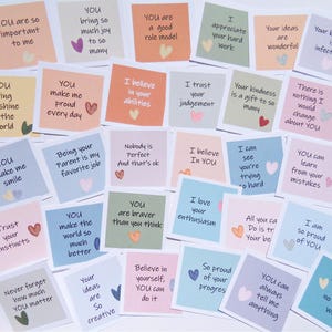 Cartes de compliment, 30 cartes d'affirmation, mini cartes d'encouragement, cartes d'inspiration, cartes de correspondance pour le déjeuner, cartes de gentillesse,