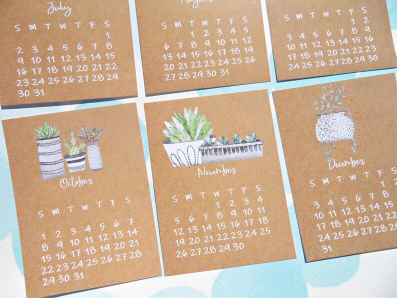 2023 Calendar Gifts Under 10 Small Botanical Calendar 3 X - Etsy