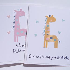 Carte de félicitations grossesse, carte de bienvenue de bébé, vous allez avoir un bébé fille, bébé garçon, carte de baby shower, future maman, futur papa, gc1