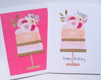 Birthday Cake Card, Women Celebration Card, Eat Cake Card, Birthday Card for girls, Card for Girlfriend, Wedding Cake Card, hp10