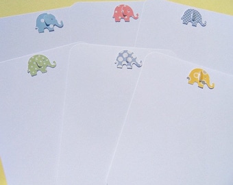 Baby Shower Thank You Cards . Baby Girl . Baby Boy . 10 Baby Thank You Cards . Gender Neutral . Adorable Baby Elephant Cards