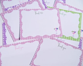 Papeterie cocktail imprimable, 12 cartes postales, notes de remerciement pour la douche nuptiale, cartes de remerciement pour fête, cadeau pour collègue de l&#39;équipe, cartes de correspondance féminines