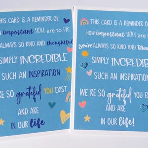 Carte d'anniversaire pour fille, carte d'encouragement fille, carte édifiante, carte d'encouragement amitié, carte de remerciement collègue, pip1