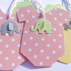 Baby Shower Gift Tags 6 Baby Gift Tags Elephant Gift Tags Baby Girl Shower Gift Tags Baby Boy Shower Gift Tags image 5