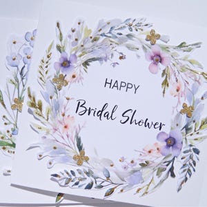 Carte de douche nuptiale, carte de félicitations à la future mariée, carte de fiançailles, carte de félicitations de mariage, carte de future mariée, btb3