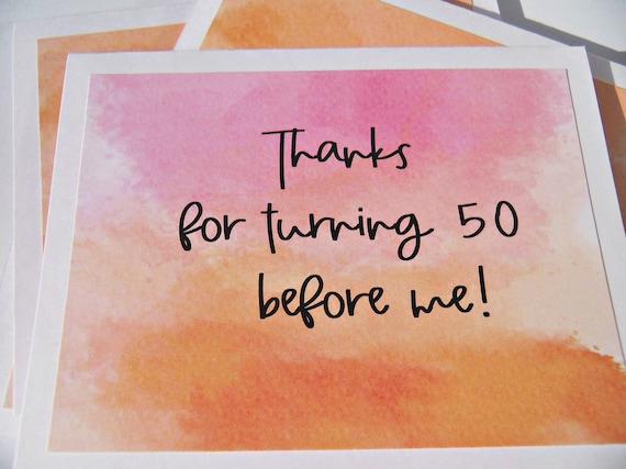 Funny 50 Birthday Card, Turning fifty birthday card, Old Age , Sarcastic Card, Old Age Birthday, Turning 50 Card, Middle Age Card, tscd
