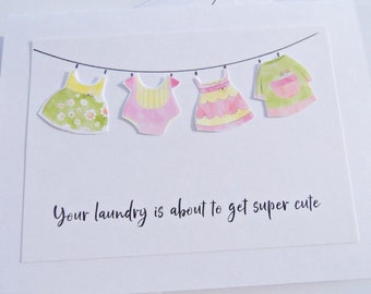 Pregnancy Card, You're Having a Baby Girl, Pregnancy Congratulations, Baby Shower Card, Mommy to Be, Daddy to Be, New Parents, cbc1