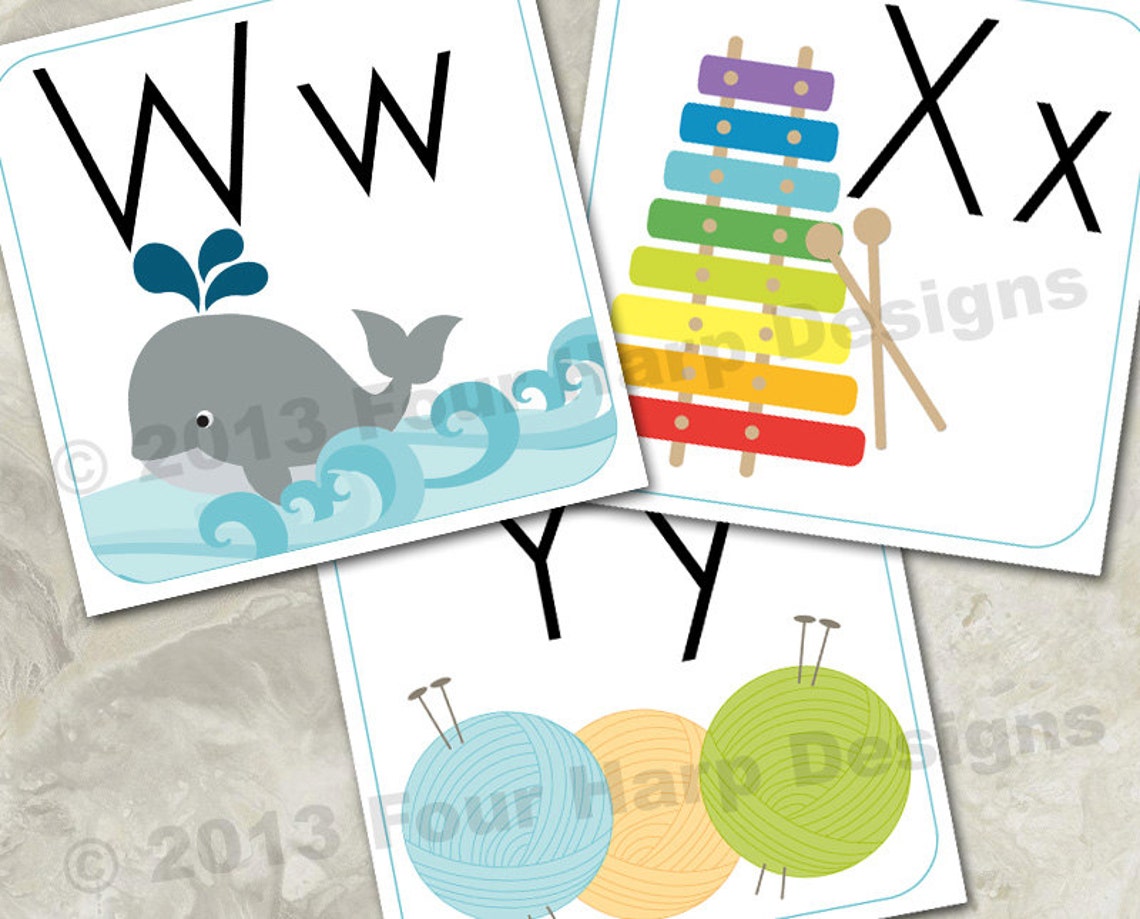 Alphabet Wall Cards DIY Printable for preschool early | Etsy