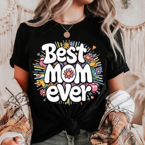 La mejor mamá del mundo PNG, descarga de diseño de sublimación para el día de la madre, clipart floral para mamá, regalo para el día de la madre, diseños de sublimación para mamá con estampados glamorosos y brillantes