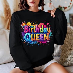 Birthday Queen Png Brithday Girl Png, Queen Png, Shirt Design for gifts Birthday, Sublimation Digital Download, Birthday Party, Queen Png