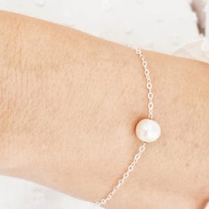 Cultured Pearl Bracelet, Handmade Bracelet, 925 Silver, or Vermeil, Wedding Bracelet, Bride Gift, Baroque pearl, Gift for women