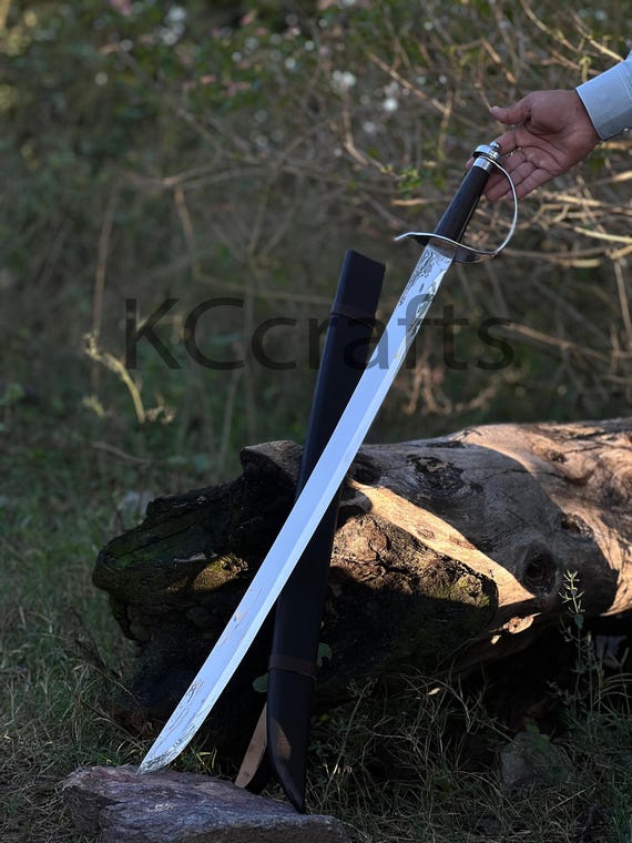 Handmade High Carbon Steel Cutlass Sword, Wenge Wood Handle - Etsy