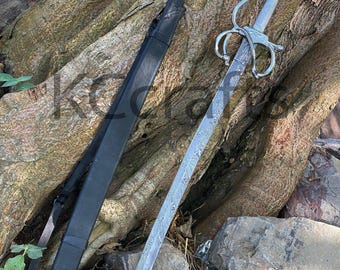 Damascus Steel Sword, Falchion Sword/Cutlass Sword, Personalized Damascus Sword, Custom Engraved Sword - Wall Hanging Sword/Historical Sword