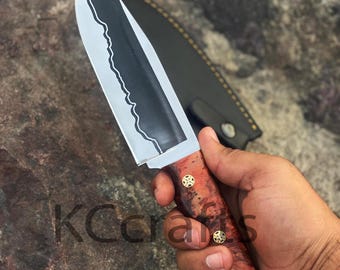 Hand-Forged High Carbon steel Bowie knife with sheath, Handmade Bowie knife, Wedding-Anniversary Gift, Gift for Hunters
