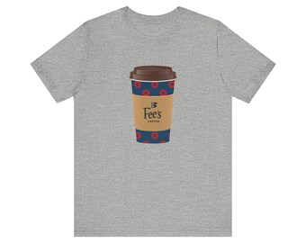 Unisex Jersey Tee, Fee's Coffee Phish Shirt, Short Sleeve Tshirt, Music Band Tee, Concert Merch, Graphic Tee, Lot shirt