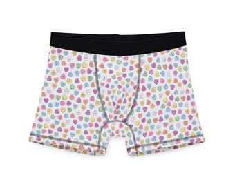 Men's Boxers, Phish Valentine's Boxer Shorts, Gift for Him, Funny Underwear, Novelty Lovers Briefs, Anniversary Present