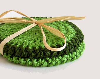 Crochet Coasters Pattern, Beginner Easy Tutorial, Simple Modern Crochet Gifts