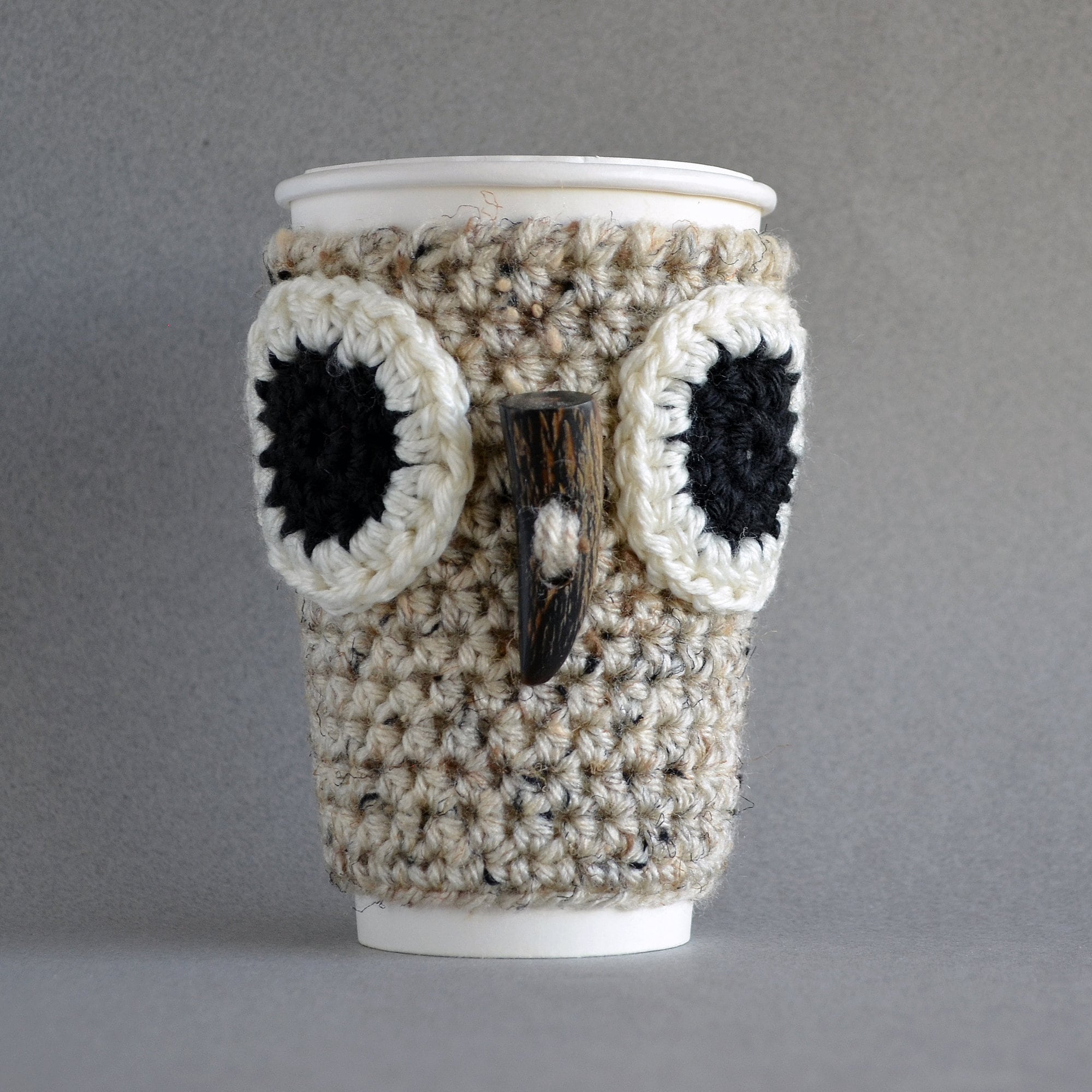 Owl Coffee Sleeve Crochet