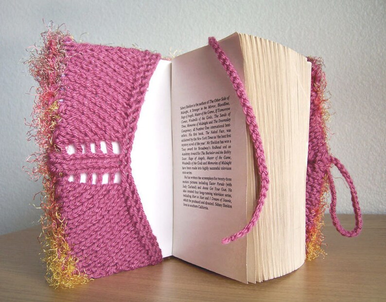 Book Cover Pattern Knitting Patterns Knit Book Cover Etsy
