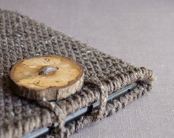 Crochet Tablet Sleeve Pattern, Easy Bag Crochet Patterns, Beginner Book Cover Tutorial PDF