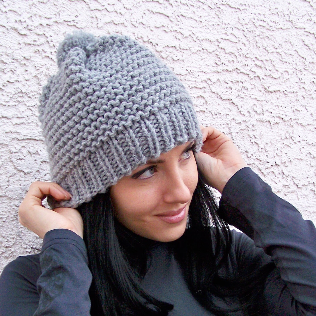 Modello facile per cappello a maglia grossa, modello per berretto