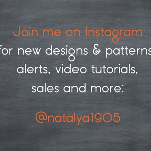 Join Natalya1905 on Instagram for new patterns, publications, and sales.