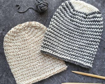 Knitting Pattern Hat, Hat Knitting Pattern, Knit Hat Pattern, Womens Hat Pattern Knit, Knit Beanie Pattern, Easy Knitting Patterns