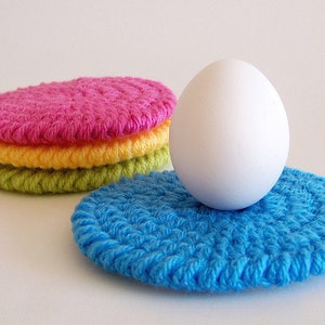 Easy Crochet Coaster Pattern, Beginner Crochet Patterns for Easter Kitchen Home Decor