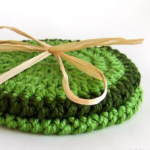 Crochet Coasters Pattern, Beginner Easy Tutorial, Simple Modern Crochet Gifts image 2