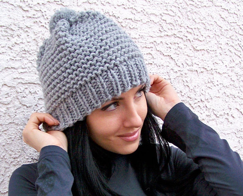 Knit Hat Pattern Knitting Pattern Hat Knit Beanie Pattern Etsy - image 0