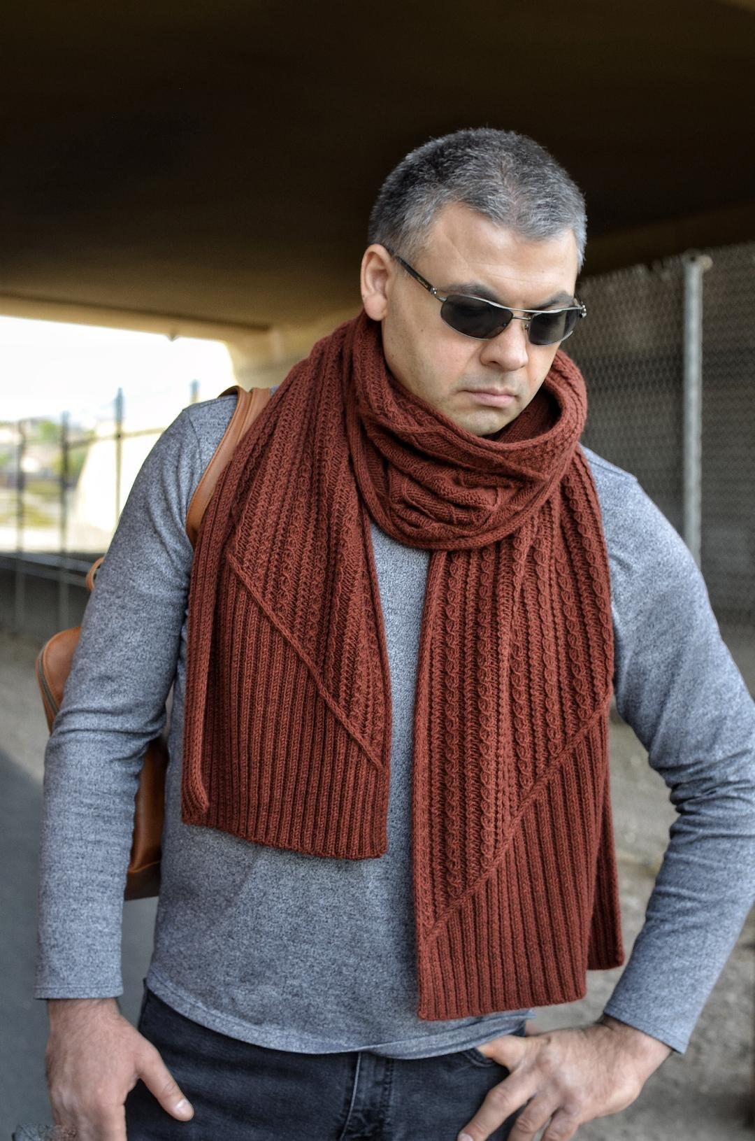Knit Scarf Pattern Knit Knitting Pattern Scarf Scarf Etsy