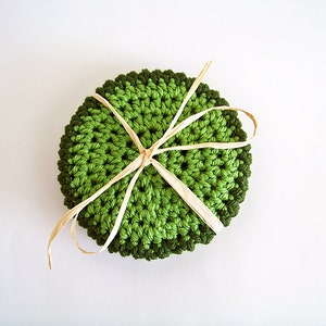 Crochet Coasters Pattern, Beginner Easy Tutorial, Simple Modern Crochet Gifts image 6