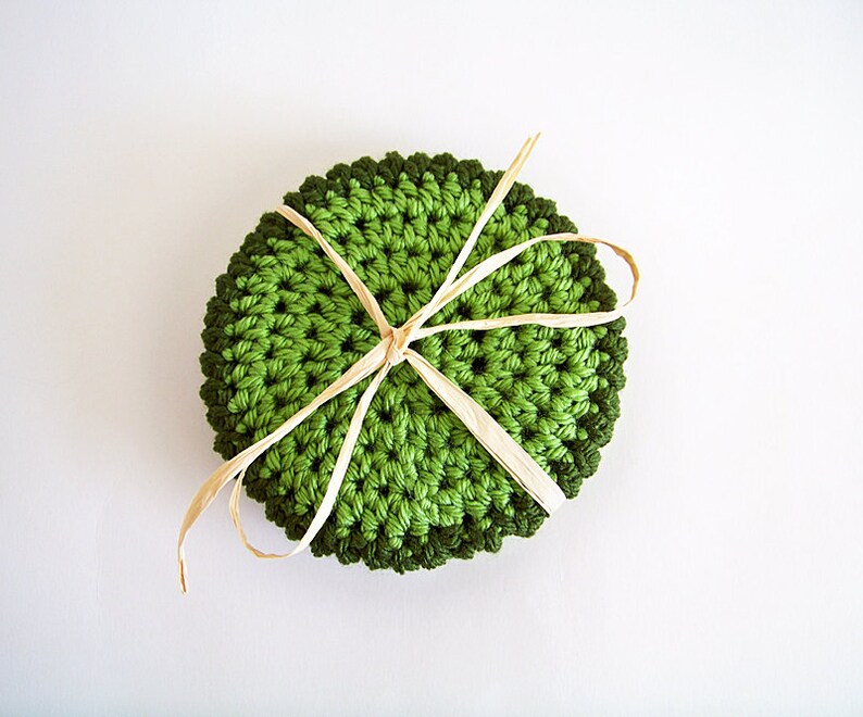 Crochet Coasters Pattern, Beginner Easy Tutorial, Simple Modern Crochet Gifts image 6