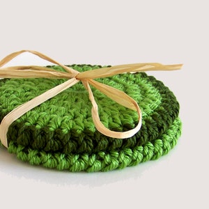 Easy Crochet Coasters Pattern, Round Mug Rug Crochet Pattern, Beginner Tutorial PDF