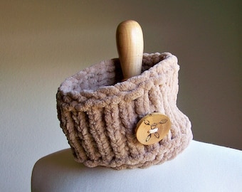 Modèle de col bénitier à tricoter facile, modèle de tricot pour débutant, écharpe cache-cou simple et épaisse, apprendre à tricoter