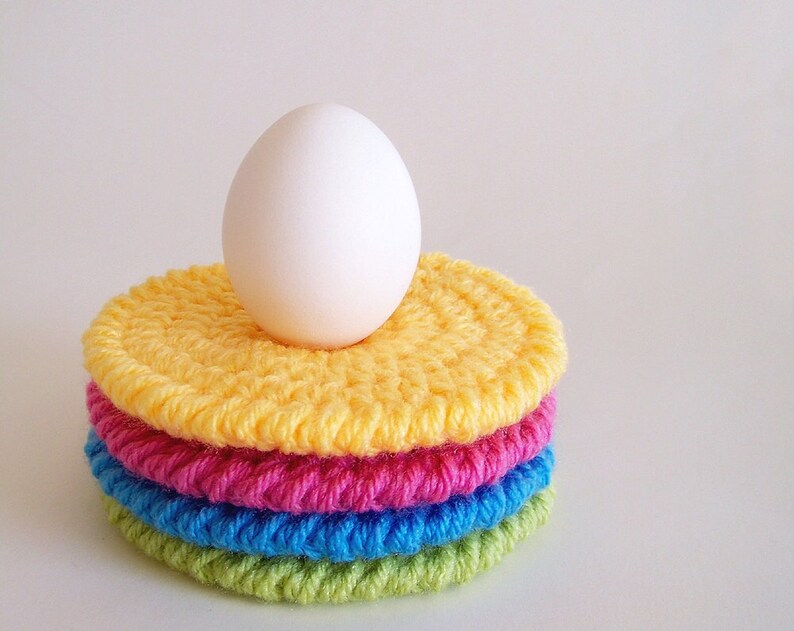 Crochet Coasters Pattern, Beginner Easy Tutorial, Simple Modern Crochet Gifts image 4