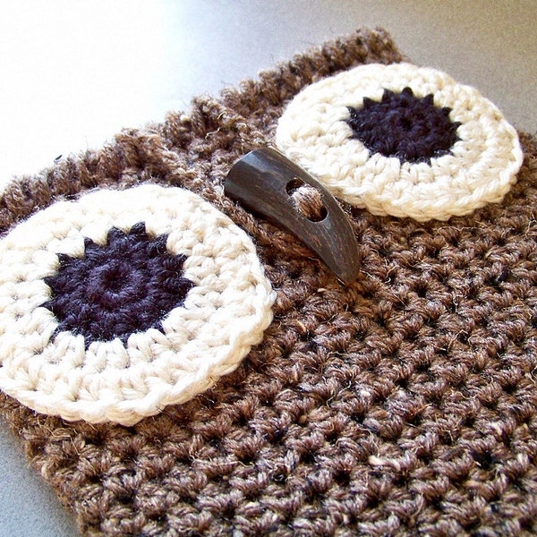 Crochet Owl Bag, Easy Crochet Pattern, Gifts for Beginner Crocheters, Worsted Yarn Instant Download PDF