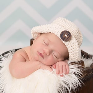 Newborn Sun Hat Crochet Pattern, Infant Baby Bucket Hat Easy Tutorial, Boy Girl Photo Prop, Nautical Boat Beach Marine Sailor