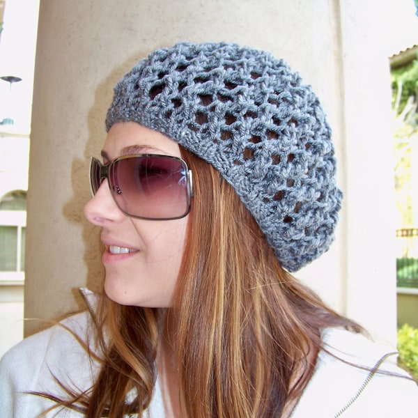 Slouchy Hat Knitting Pattern, Knit Slouch Beanie Patterns, Easy Women’s Knitted Hats