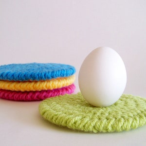Easy Crochet Coaster Pattern, Beginner Crochet Patterns for Easter Kitchen Home Decor