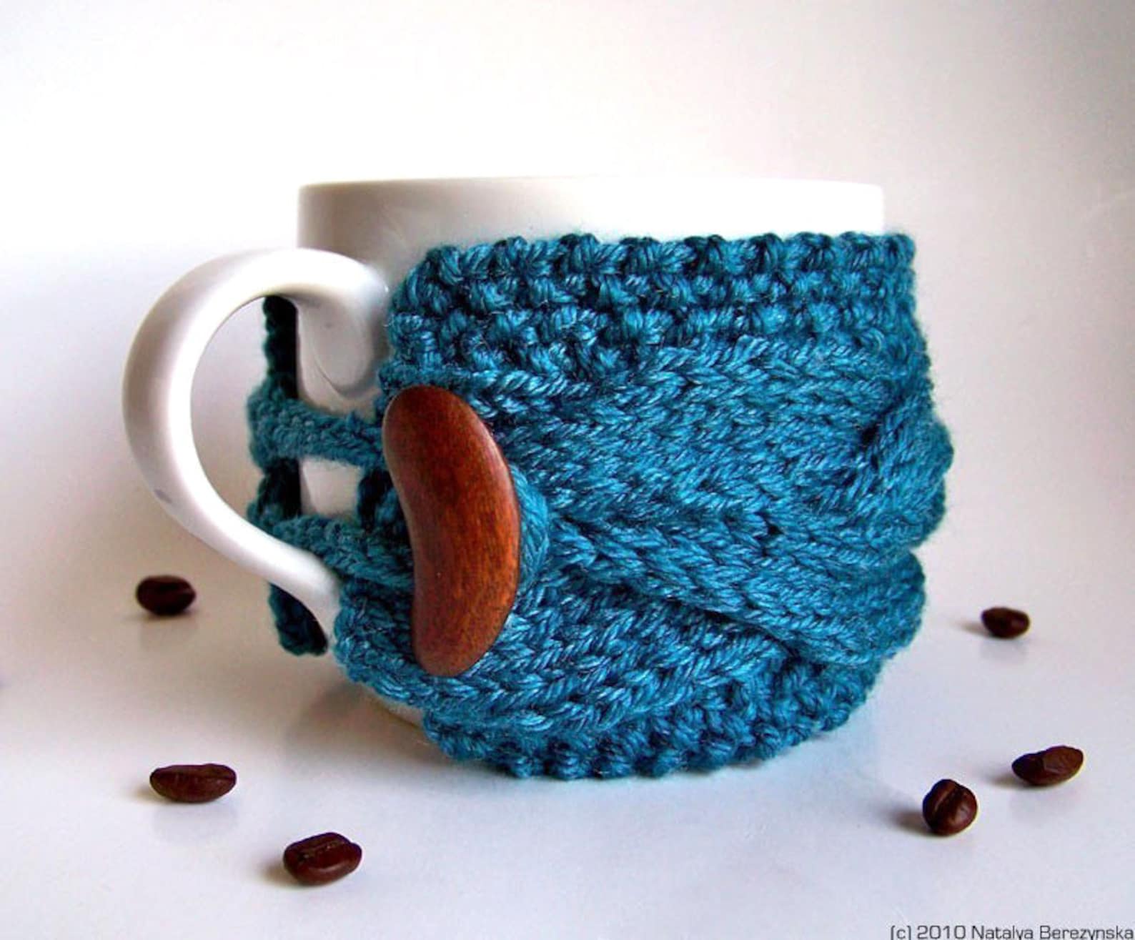 Knitting Pattern Knit Coffee Cozy Pattern Knit Coffee Sleeve Etsy