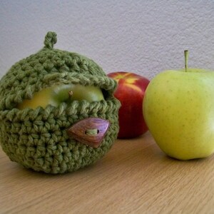 Easy Crochet Pattern, Crochet Apple Cozy Pattern, Beginner Simple Crochet Amigurumi Pattern Tutorial, PDF Download image 6