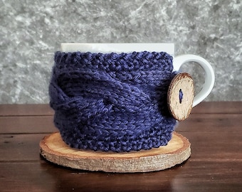 Knit Cup Cozy, Knit Coffee Sleeve, Coffee Mug Cozy, Knit Tea Cozy, Coffee Cup Sleeve, Knit Coffee Cozy, Coffee Cup Cozy, Coffee Mug Sleeve